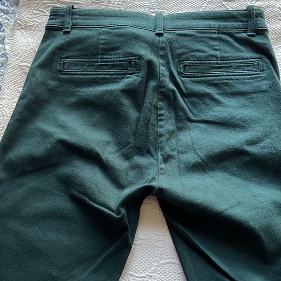 Gap dark green modern stretch skinny  pants. Size 8tall in EUC - Picture 2 of 8